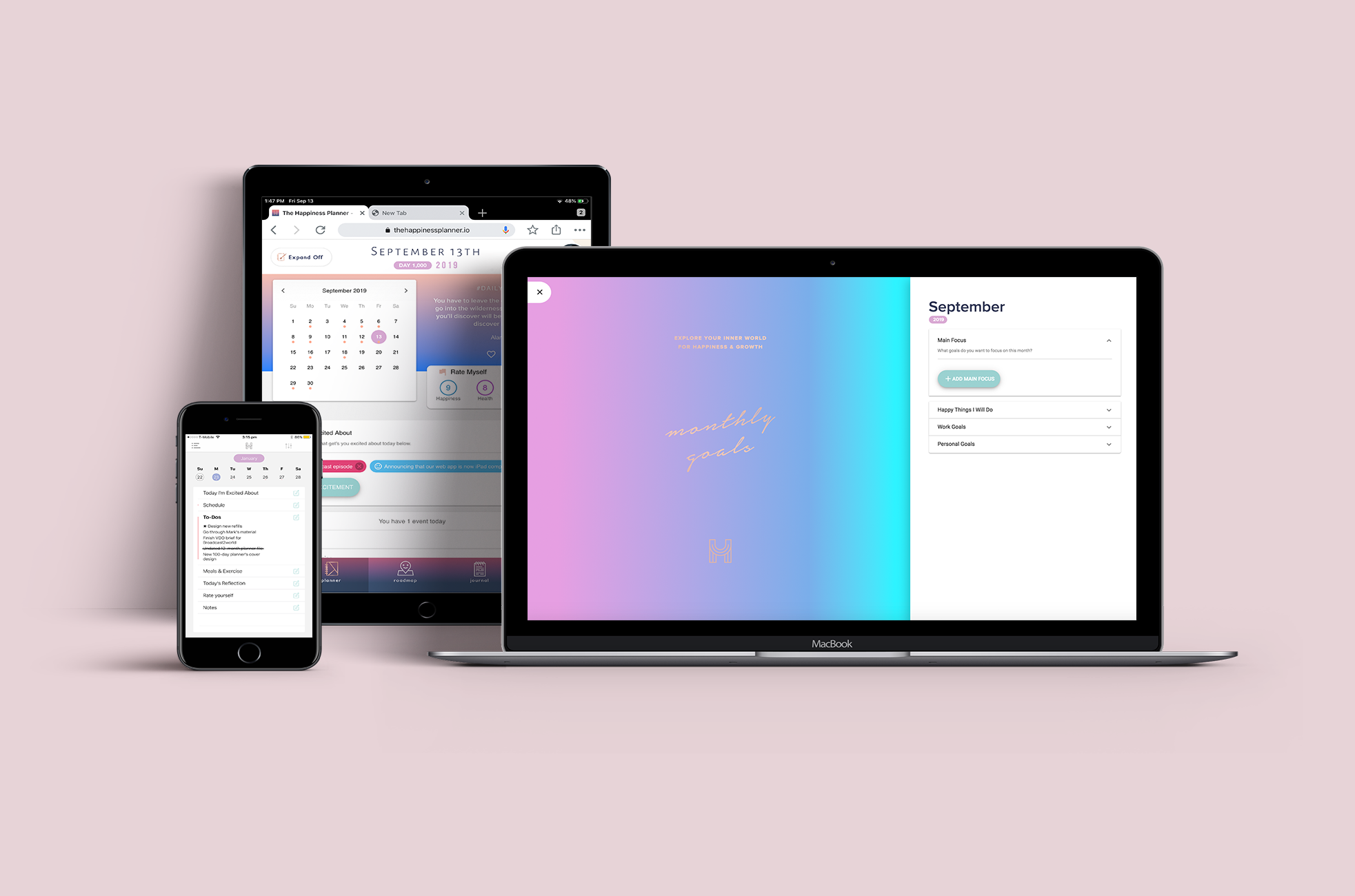Happiness Planner App Subscription